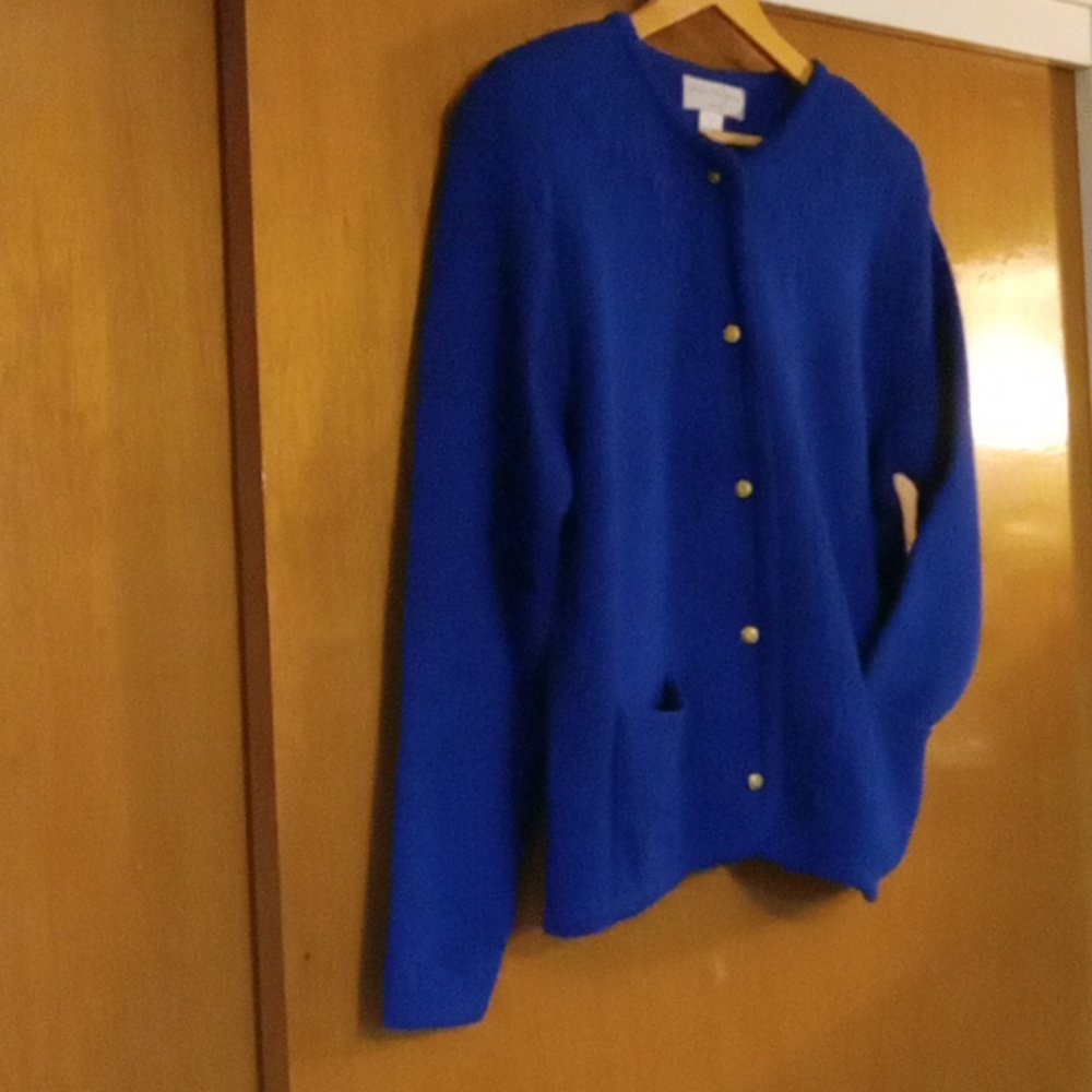 Vintage Kim Rogers Cardigan Cobalt Blue MP